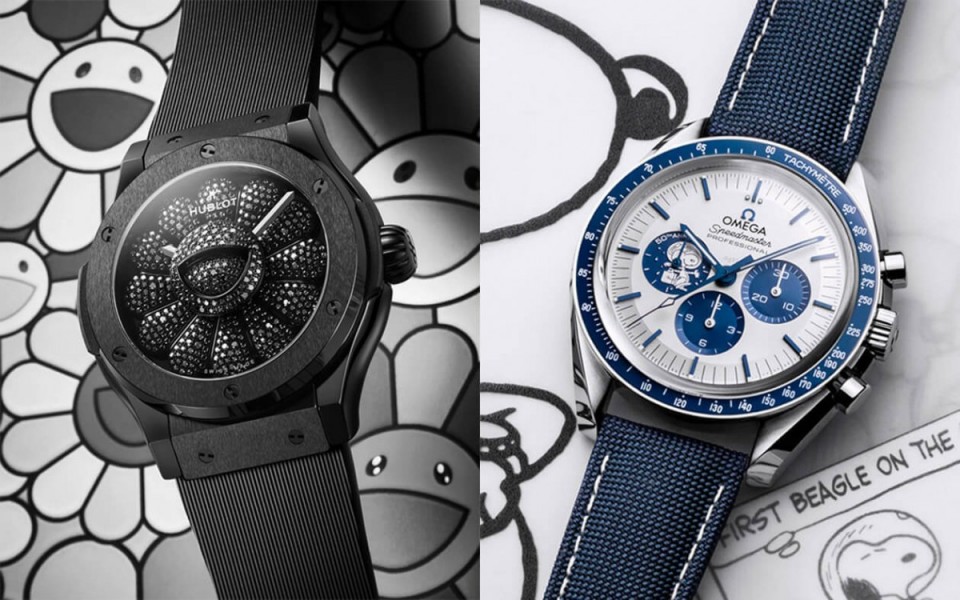 最強二款聯名錶都有共通點  歐米茄超霸史努比&宇舶村上隆「微笑之花」