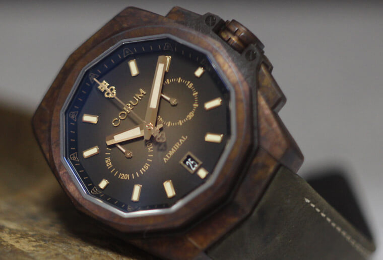 昆仑表海军上将系列首见45mm且不需养表的青铜表