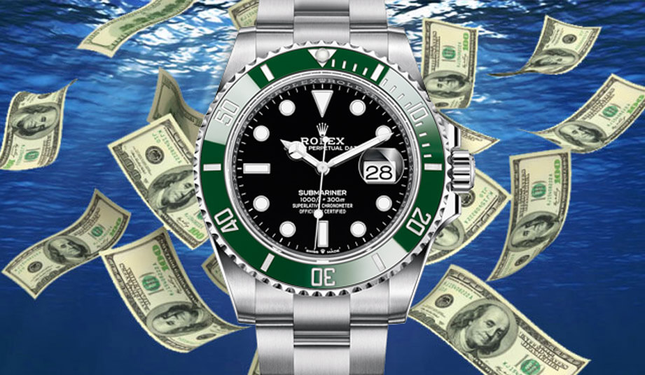 3年间劳力士水鬼零售价格比较与涨幅变化