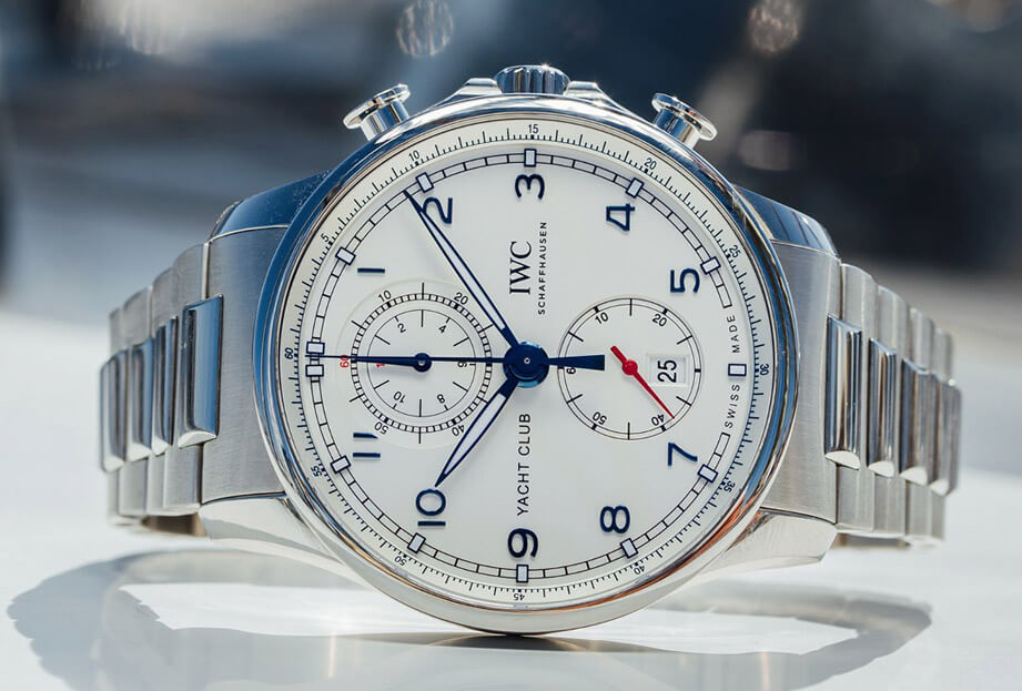葡萄牙系列搭链带好少见 第三代Yacht Club计时表就是其一