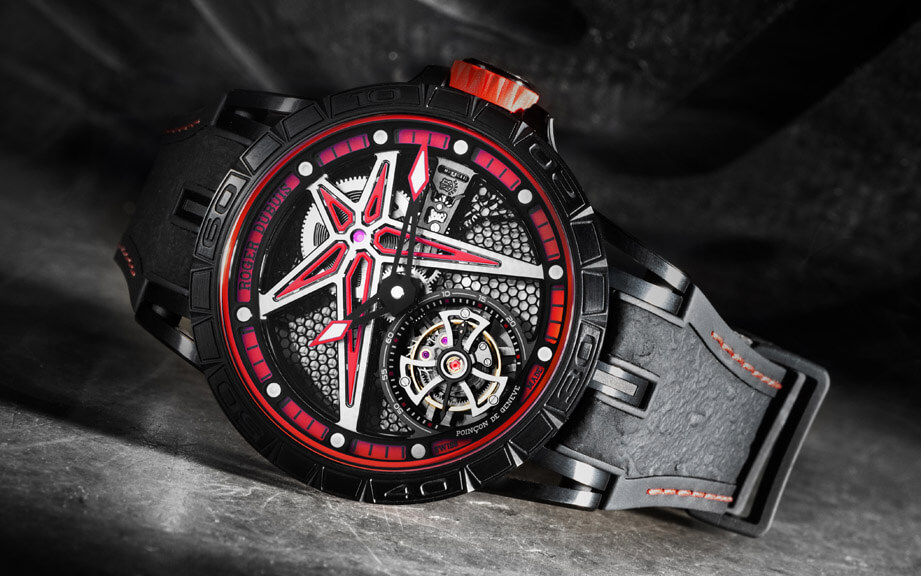 羅杰杜彼Excalibur鏤空陀飛輪首見全新錶殼尺寸