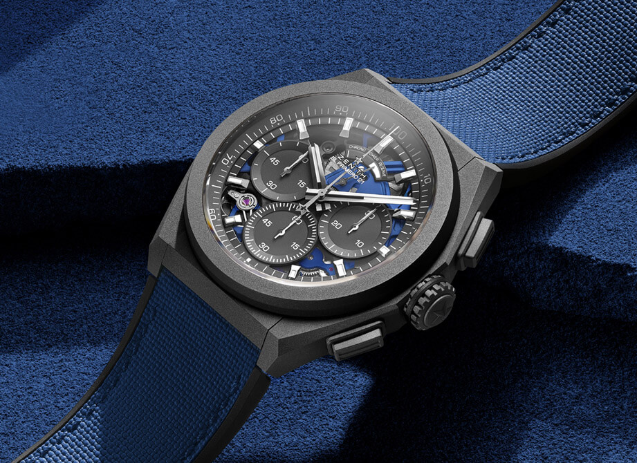 真力時繼紫色Defy 21計時碼錶後新推出藍色改款