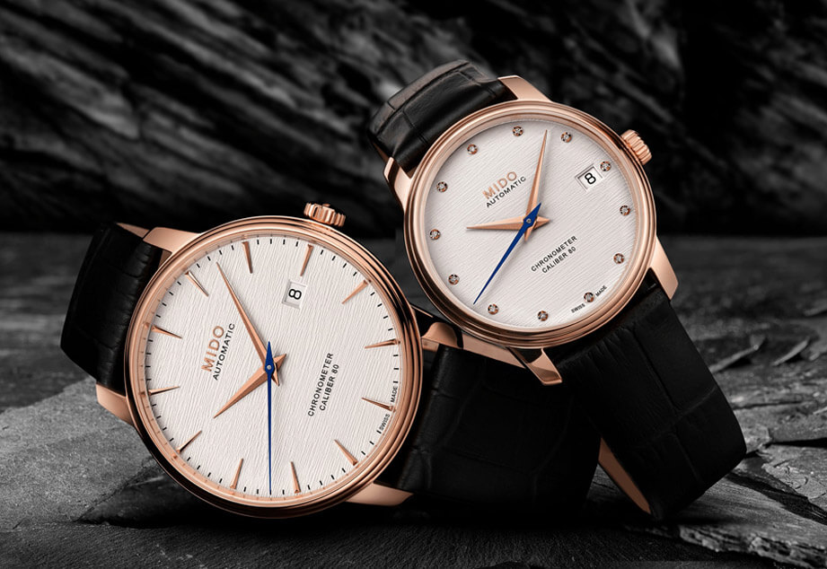 MIDO美度表貝倫賽麗系列全新對錶機芯含有矽游絲展現高精準度