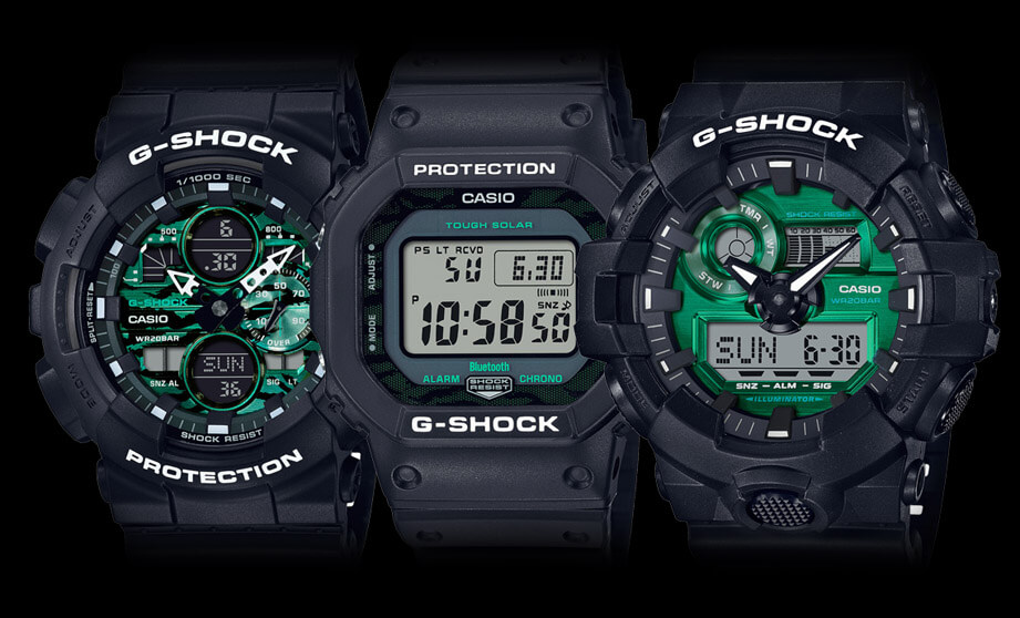 G-SHOCK加入綠面手錶戰場 新推Midnight Green系列