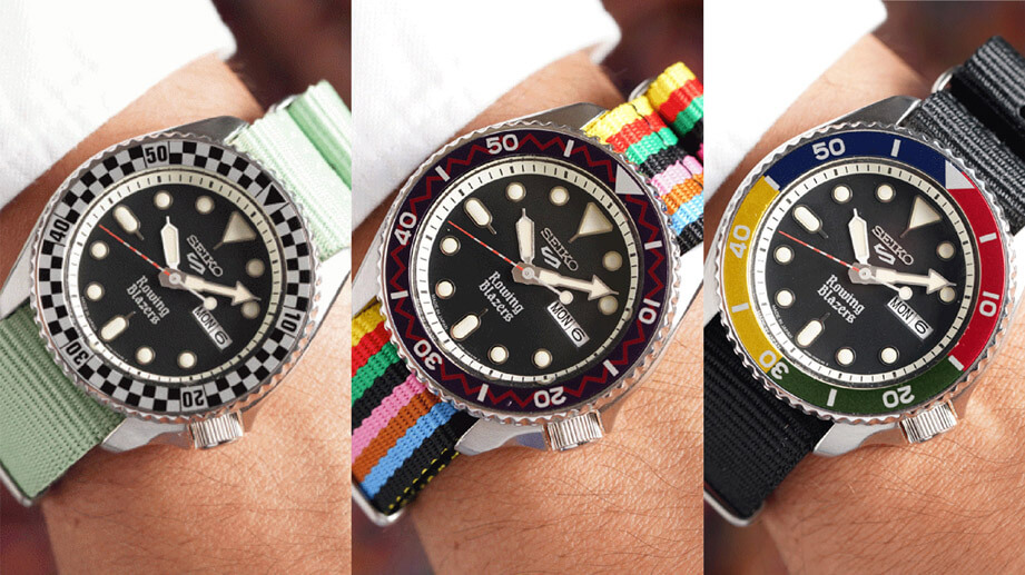 这款精工5号很不一样  表圈表带可以自由搭配创造自我风格