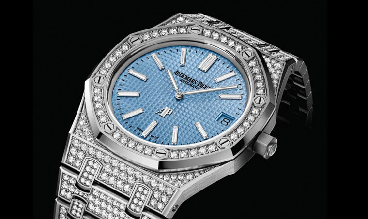 AP皇家橡树Jumbo超薄表镶上千颗钻石闪耀登场