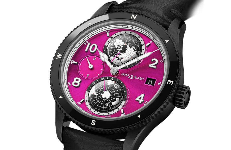 万宝龙为乳癌防治月打造1858 Geosphere慈善拍卖手表