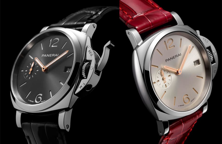 沛納海Piccolo Due小三針基本款再添兩名精鋼錶殼新作