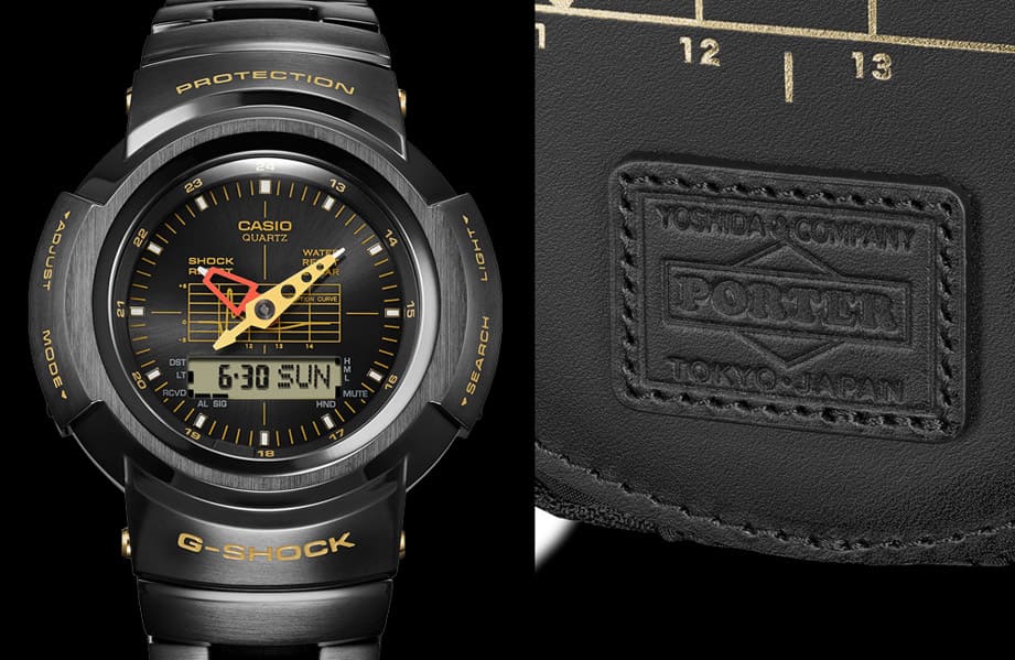 G-SHOCK與PORTER吉田包攜手再創新款AW-500G系列聯名錶