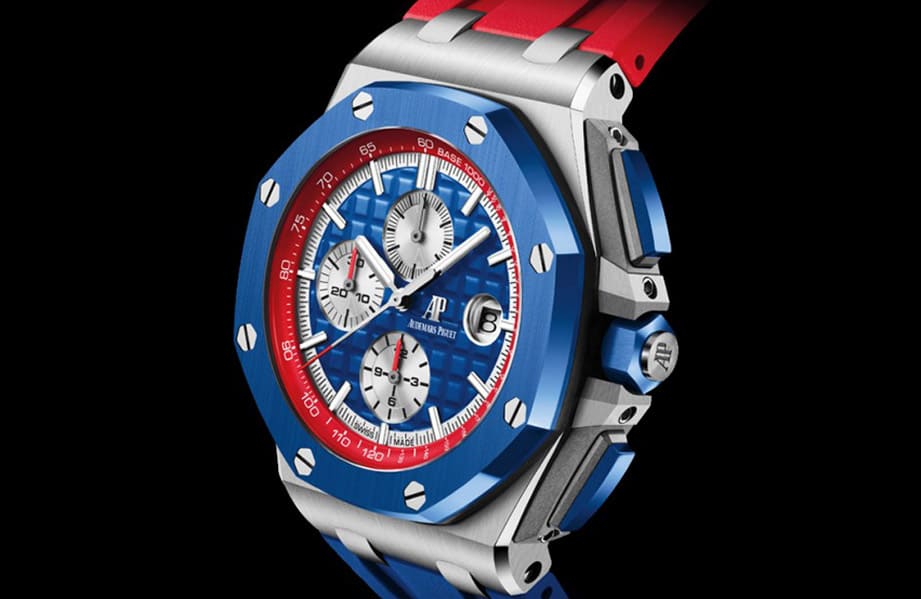 AP漫威美国队长联名表？！  爱彼ROO计时码表罕见红蓝配色有特殊意义