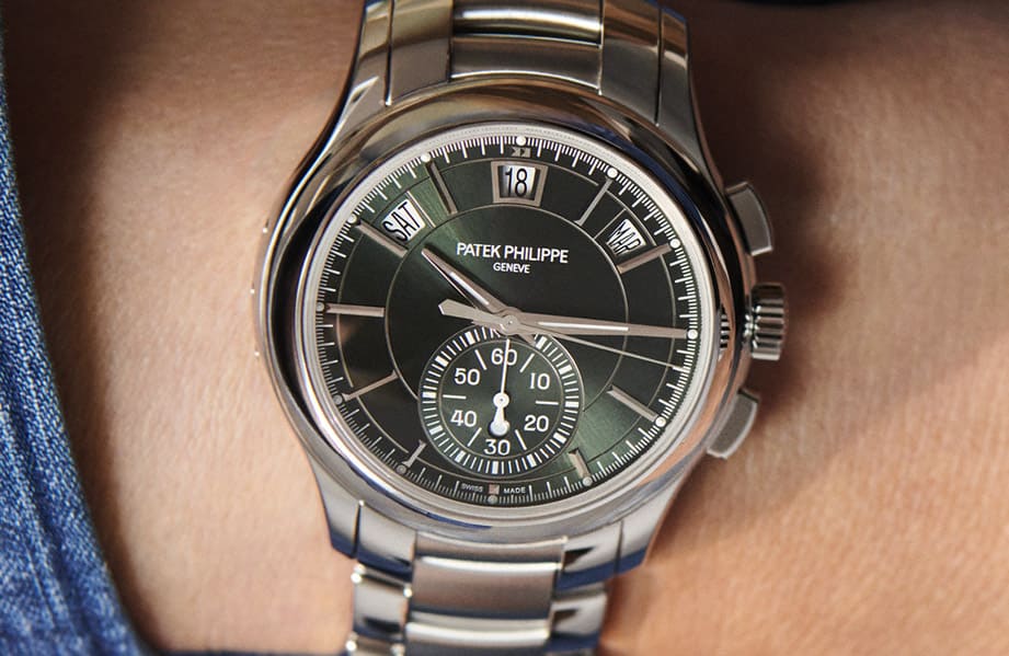 PP 5905綠面年曆計時錶最近剛到貨 二級市場行情如預期般衝高