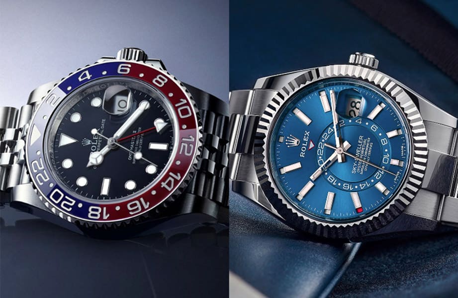 鋼殼勞力士夯翻  GMT-Master II百事圈和Sky-Dweller行情價格大漲