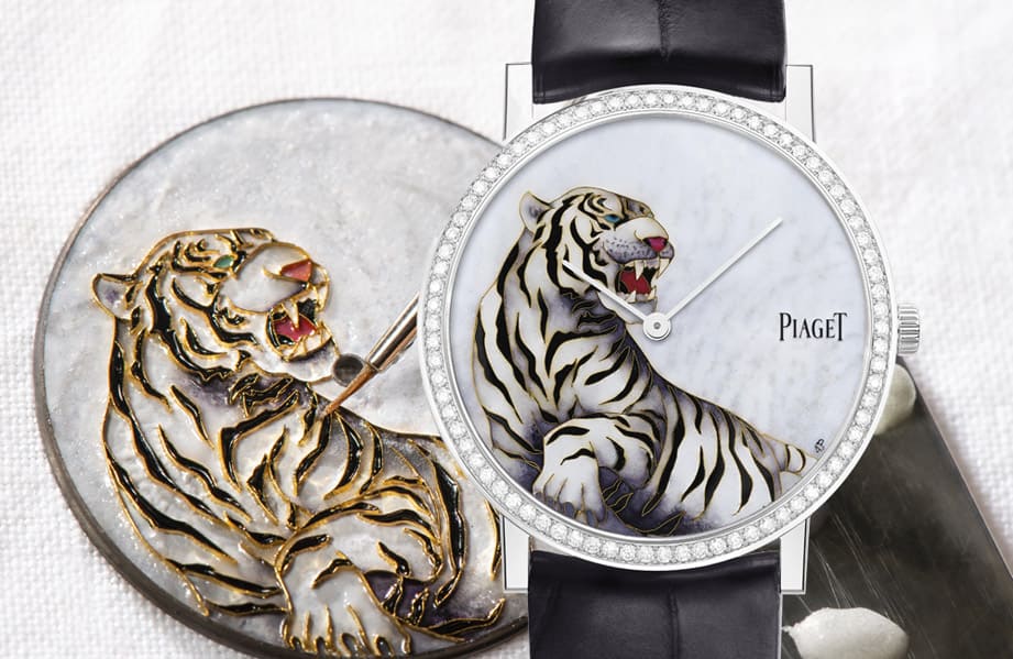 伯爵攜手瑞士國寶級大師Anita操刀繪製Altiplano虎年生肖錶琺瑯面盤