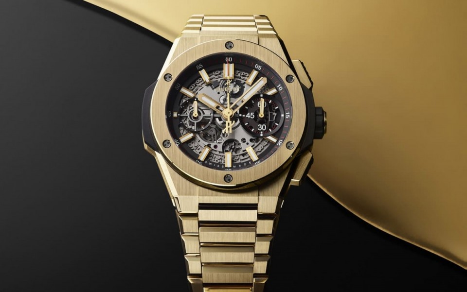 “回歸金本位” 評點2022宇舶大爆炸Big Bang Unico Integral黃金鍊帶計時錶