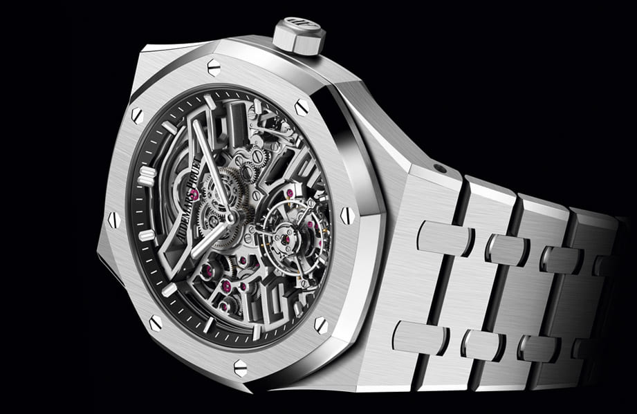 AP首見自動鏤空飛行陀飛輪皇家橡樹 錶殼還是精鋼材質！