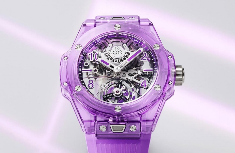 [夢幻時計鑑賞] 2022追焦必收款 宇舶HUBLOT Big Bang 紫羅藍寶石陀飛輪