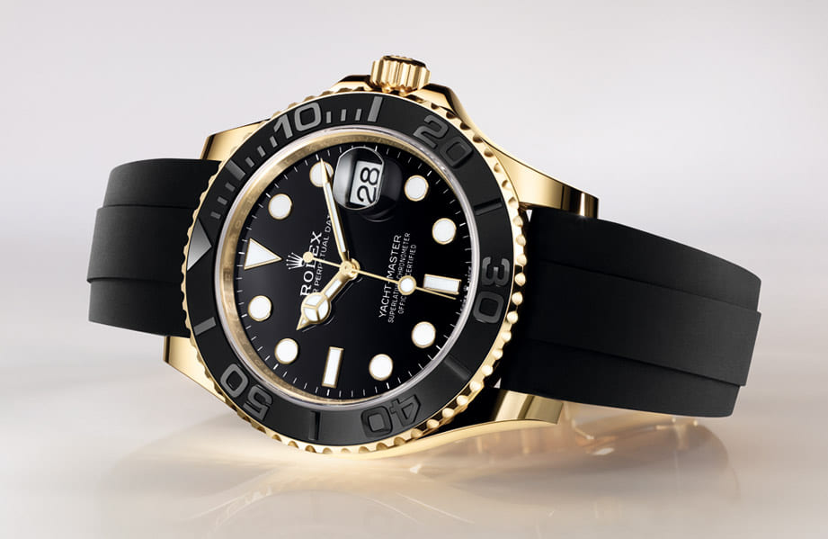 結果不是鈦金屬錶殼 勞力士Yacht-Master 42 2022年新增黃金款式