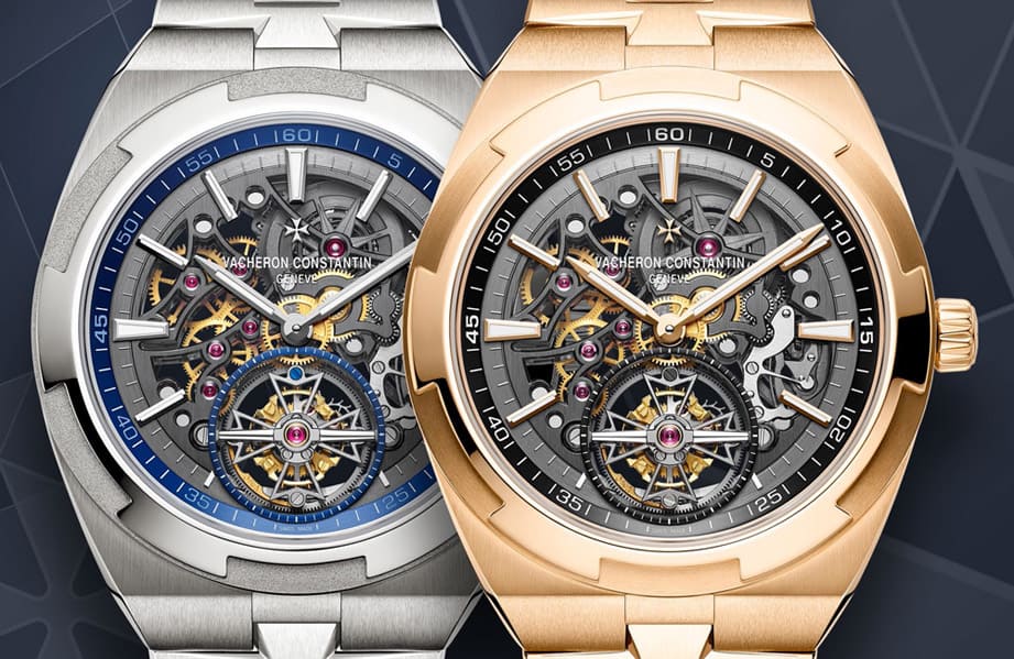 江诗丹顿Overseas陀飞轮改以镂空处理 搭配系列第一次出现钛金属表壳和链带组合