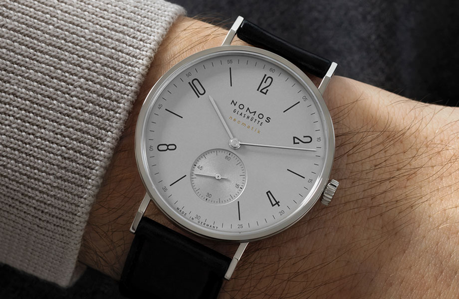 「恣意挥洒白金人生」评点德国 NOMOS Tangente neomatik 铂金灰自动表 