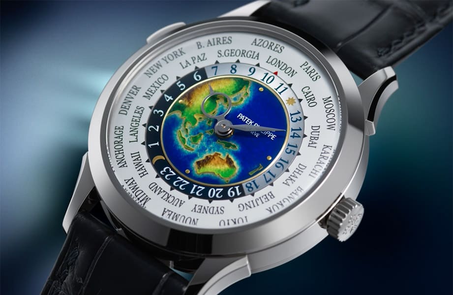 百達翡麗琺瑯面世界時區手錶停產黃金款改出白金款 地圖範圍又有新變化