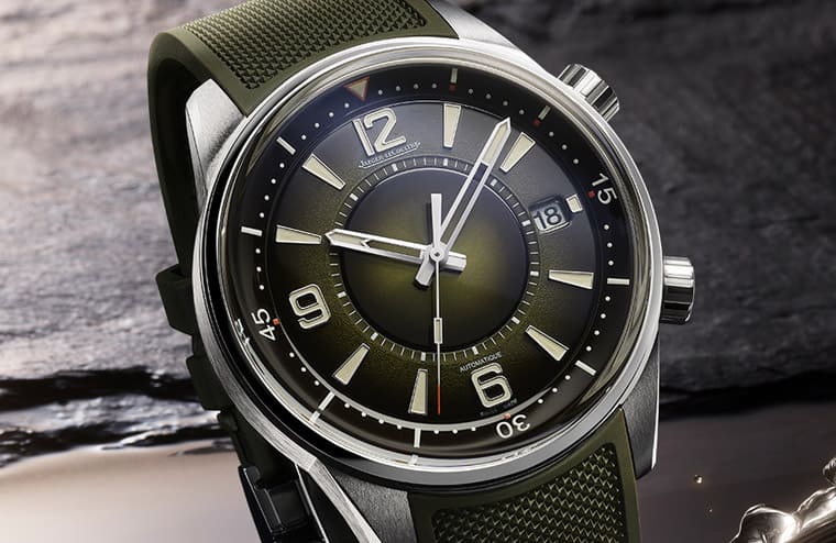 積家Polaris日期錶換上綠色漸層面盤詮釋野外冒險精神