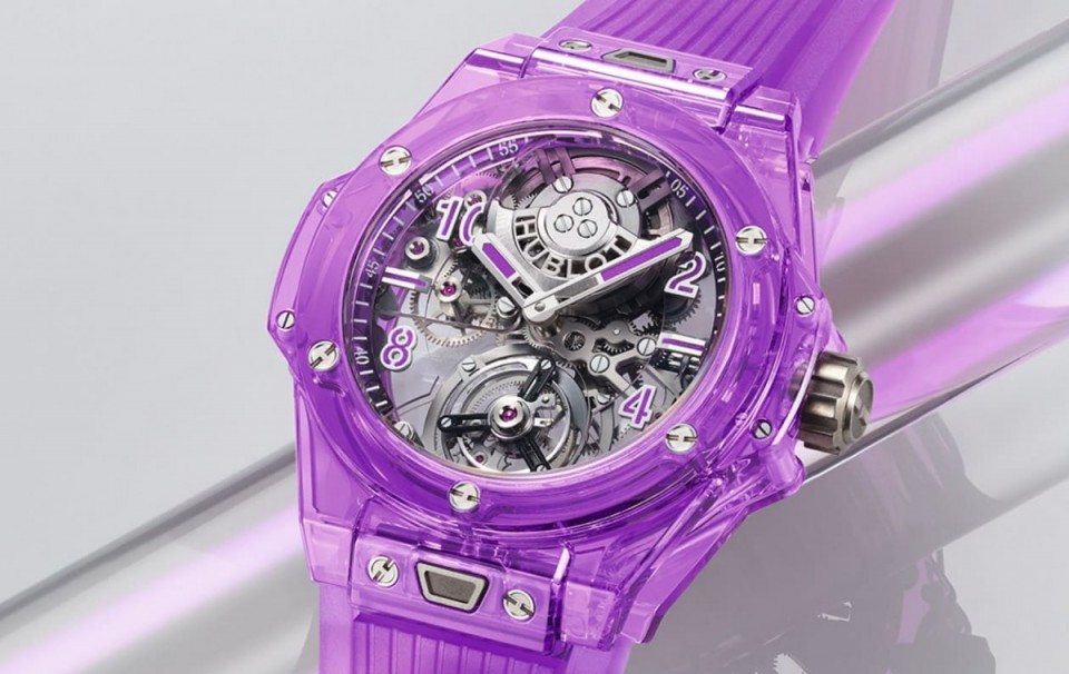 蓝宝石之王HUBLOT大爆炸陀飞轮  展示顶级制表硬实力