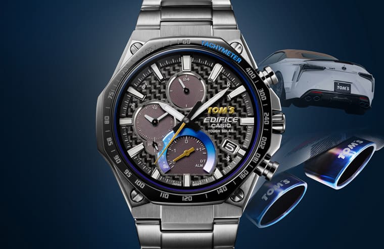 卡西欧EDIFICE系列三度与日本知名车队合作推出联名表