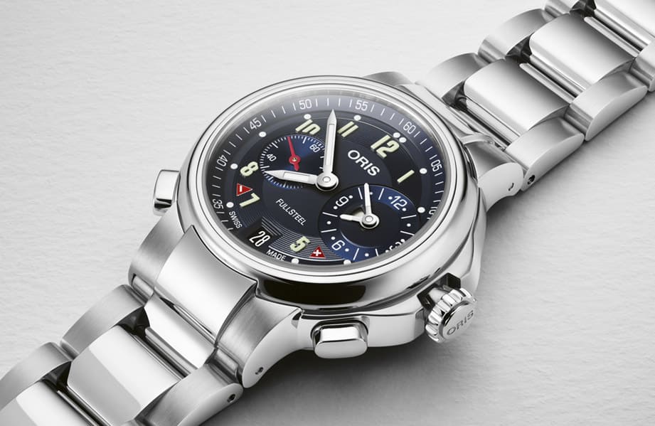 ORIS Hölstein 2022限量表以经典两地时间不锈钢运动表为灵感