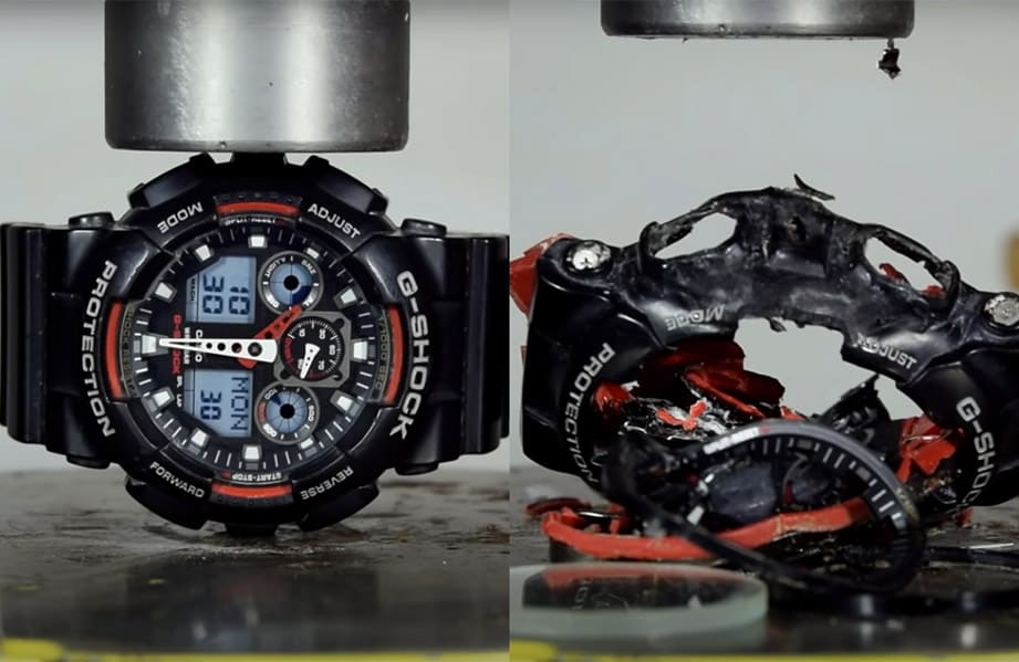 超殘酷實驗！實測G-SHOCK手錶可以承重幾公斤