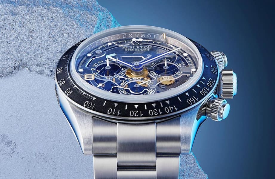 “充满巨星风格”劳力士Daytona 116520 蓝宝石面盘加蓝色机芯零件超吸睛 