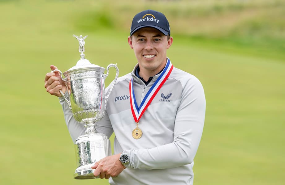 高爾夫美國公開賽年輕好手馬修抱回冠軍獎盃  情有獨鍾他的幸運錶