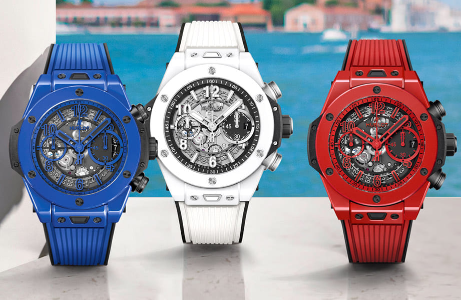 夏天運動錶推薦 宇舶大爆炸彩色陶瓷計時碼錶滿滿海洋活力風格