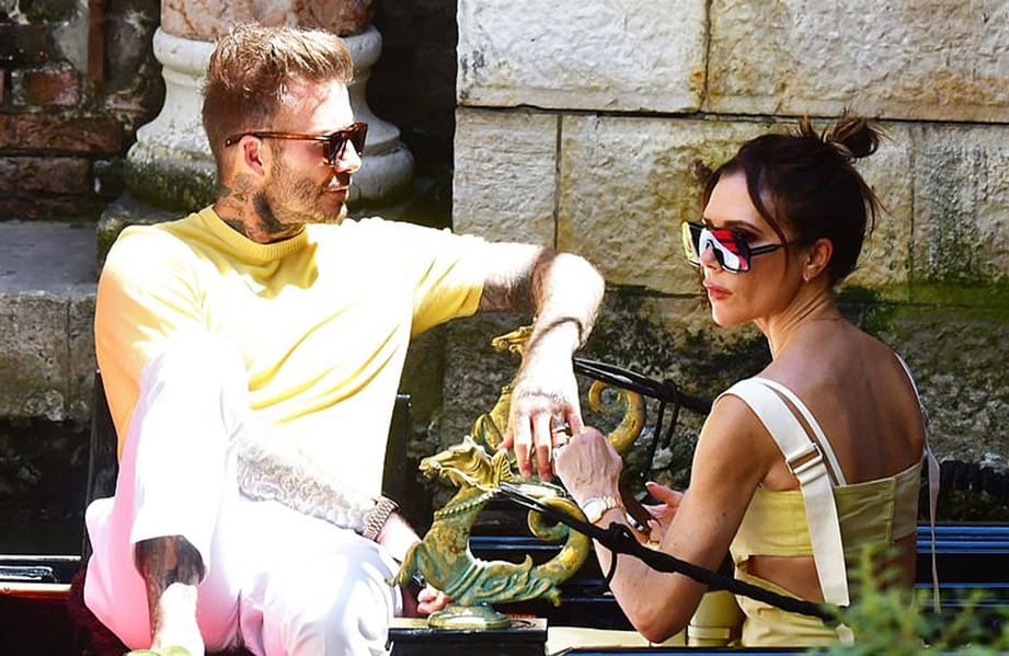 贝克汉和老婆维多莉亚结婚周年共游威尼斯 两人恩爱一起晒大表