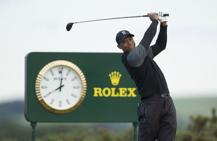 勞力士擔任第150屆英國公開賽官方時計 高爾夫球界傳奇老虎伍茲力拼重返榮耀