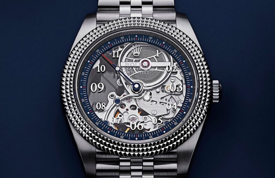 「二大表王合体」结合PP招牌元素的镂空劳力士Datejust