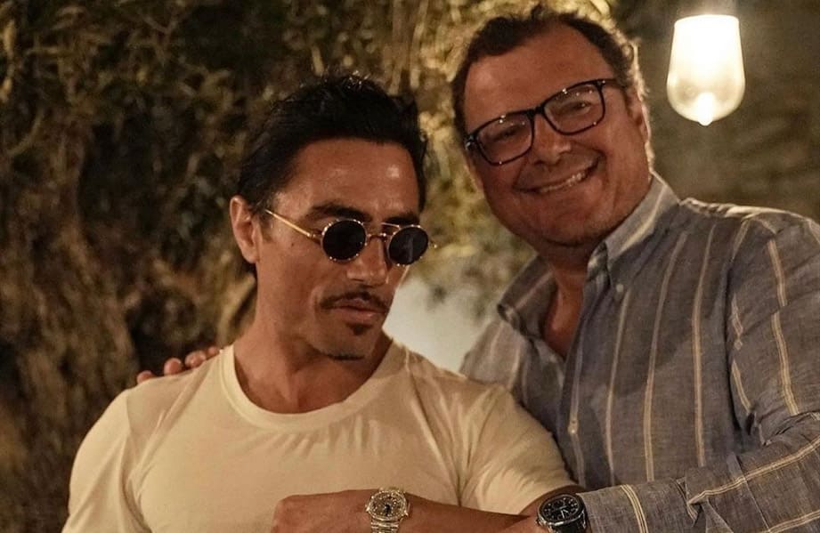 百达翡丽总裁和土耳其名厨相见欢  原来「撒盐哥」也是PP表迷