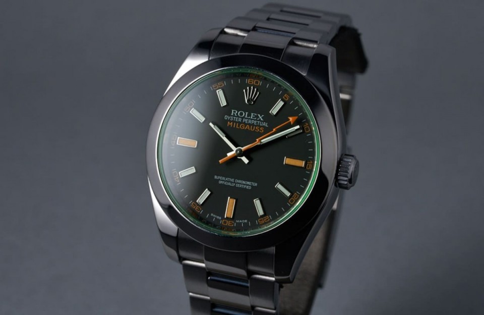 一群喜好勞力士黑色Milgauss的名人們