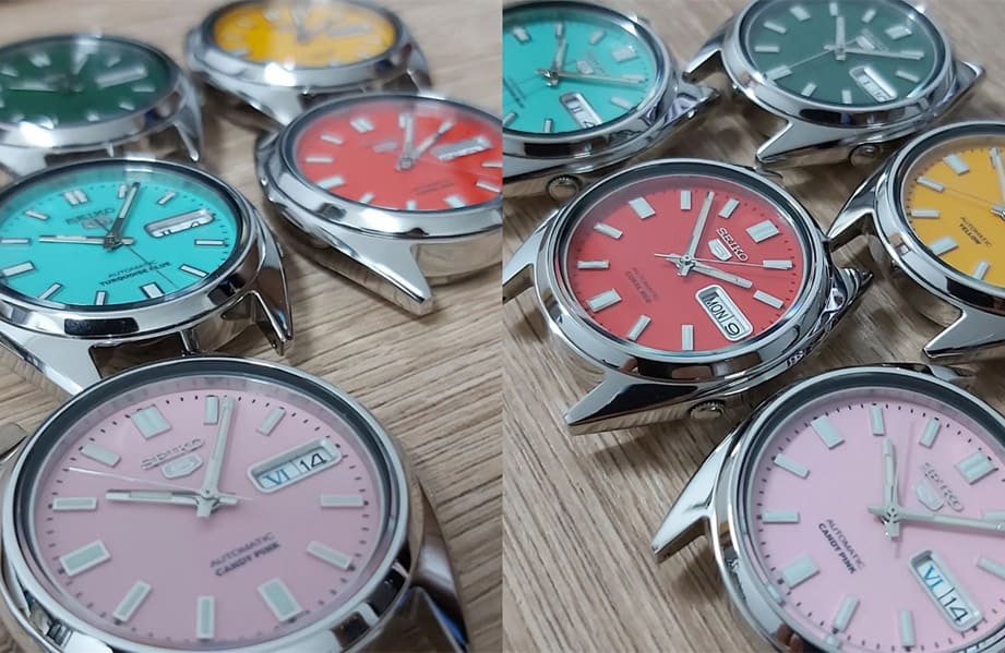 SEIKO精工5号彩色漆面 Oyster Perpetual 5个顏色都想要