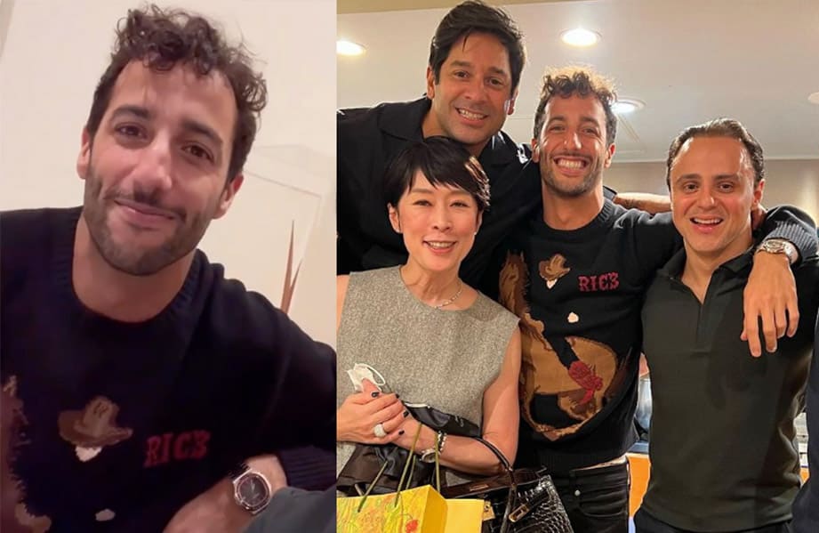 “F1王中平”備戰日本大獎賽  賽前聚會PP千萬名錶上手氣勢不凡