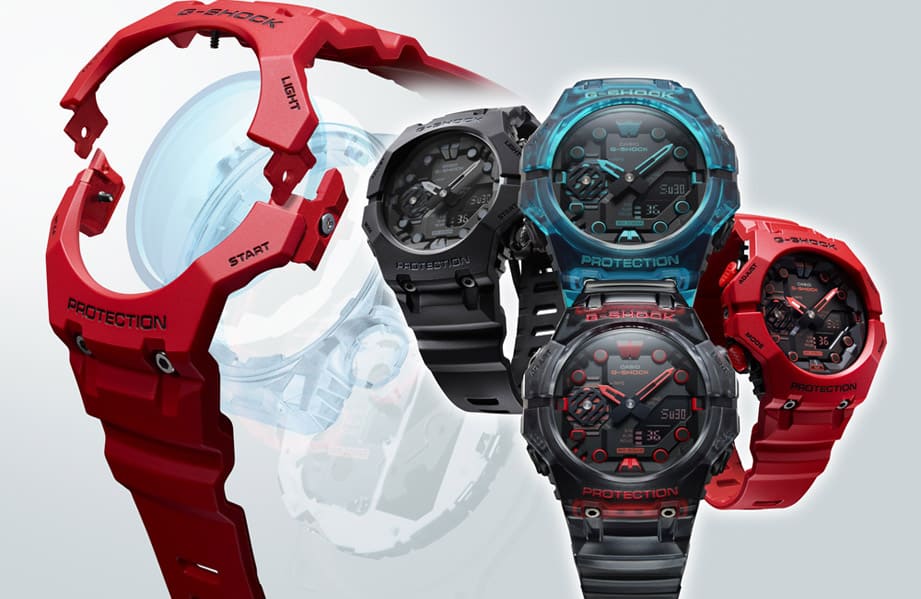 G-SHOCK GA-B001系列表壳结构导入全新技术提升佩戴舒适度