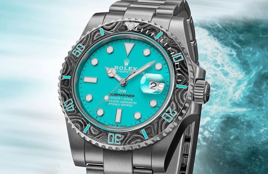 「TIFFANY藍面+碳纖維錶圈」超人氣元素勞力士水鬼