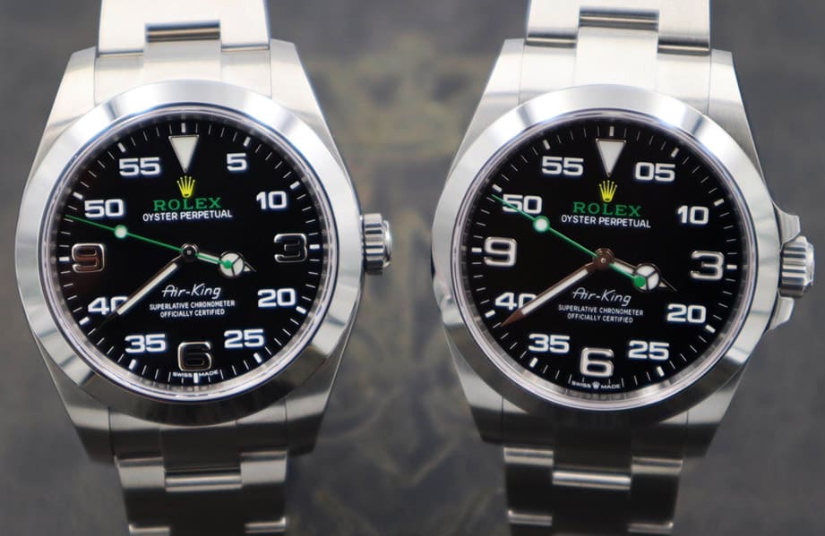 资深劳迷赏玩新旧ROLEX Air-King归纳三大进化重点