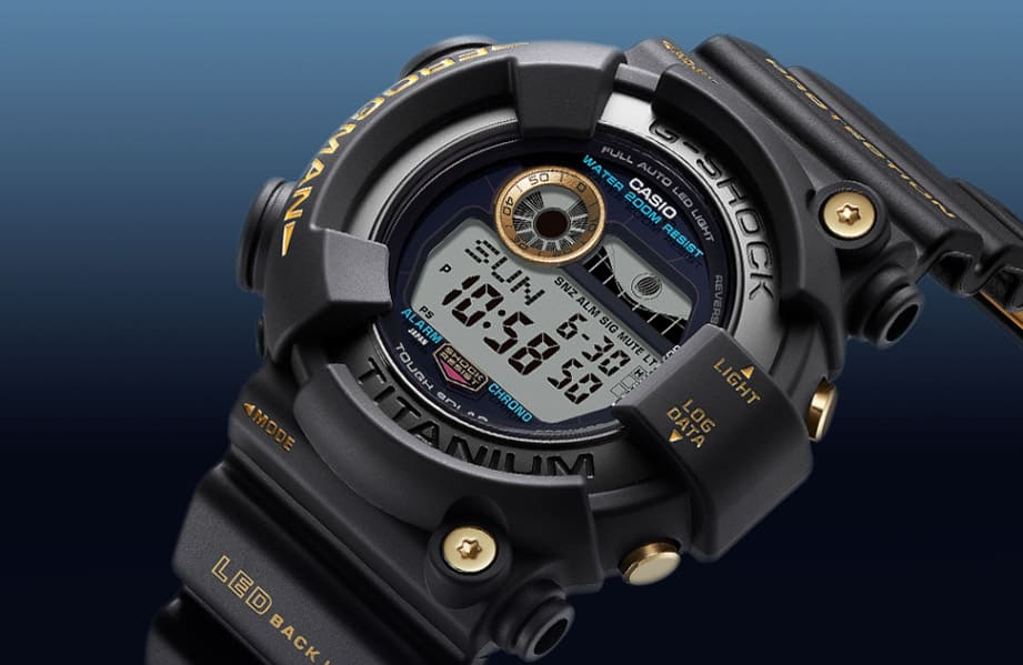 卡西欧G-SHOCK Frogman蛙人系列30周年复刻经典钛金属款式