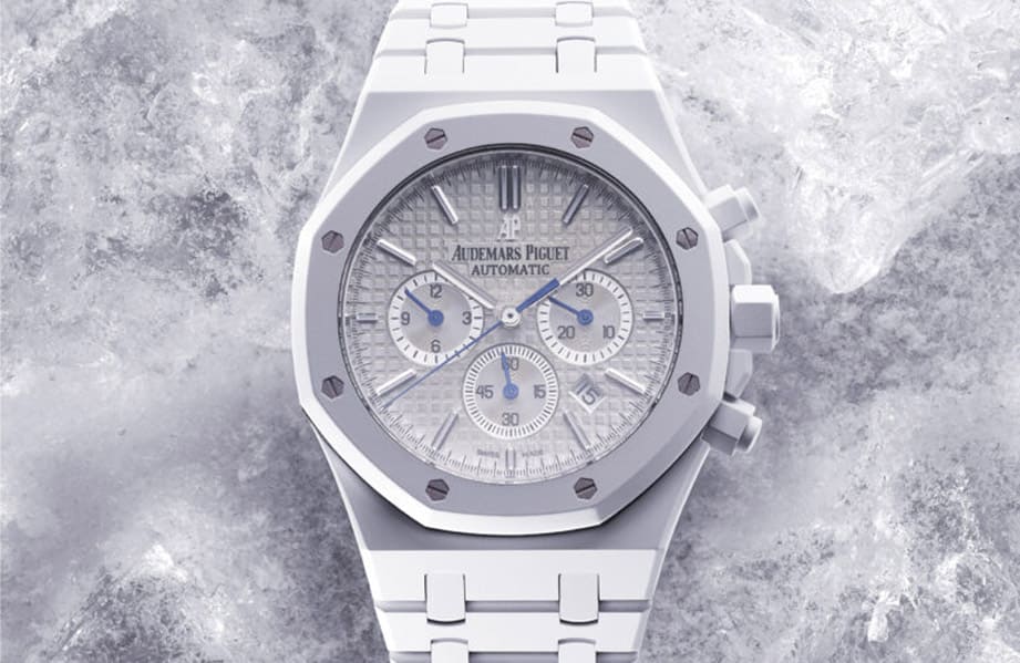 “北極”主題AP陶瓷皇家橡樹計時錶  強調純白絕美境界