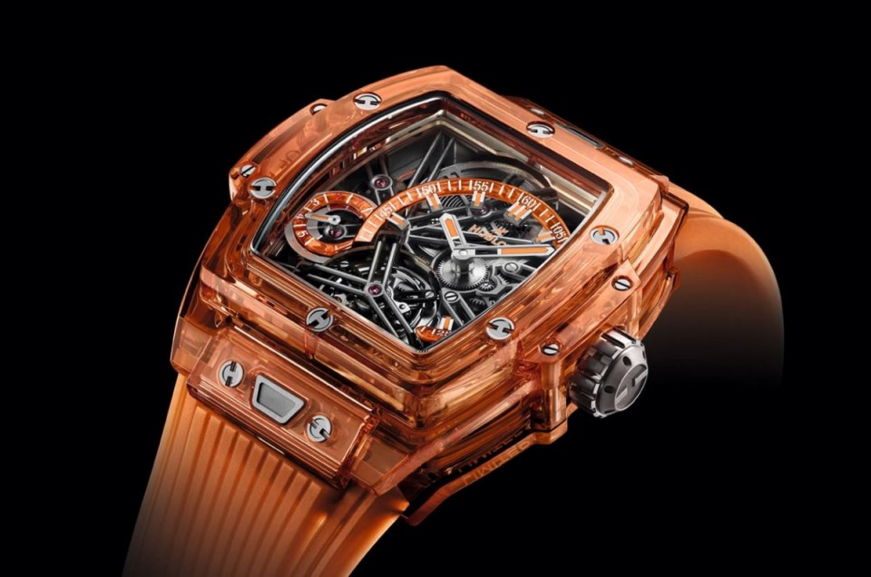 [2022梦幻表赏析] 宇舶Spirit of Big Bang史上唯一橘色透明酒桶复杂功能表