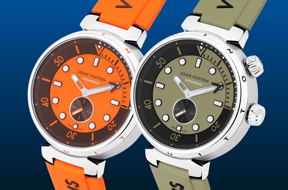 LV Tambour新生代时尚水鬼推出橘色与绿色新装