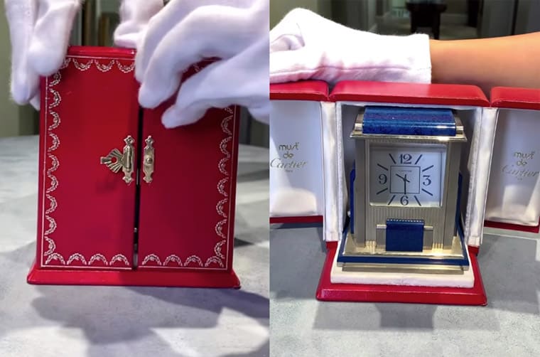 開箱超特別卡地亞古董座鐘“只有特定角度才能看到時間” - 世界腕錶World