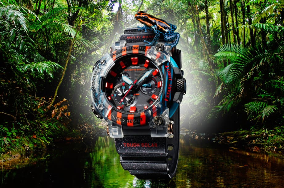 G-SHOCK庆祝Frogman蛙人系列30周年推出灵感来自亚马逊毒蛙的纪念表
