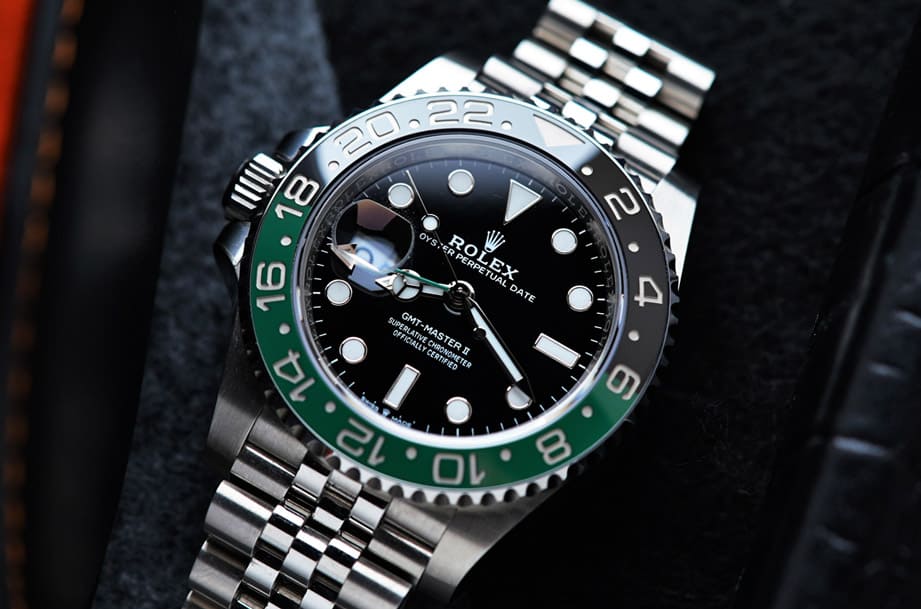 劳力士左冠绿黑圈GMT-Master II行情连月下滑 高低差竟达45%