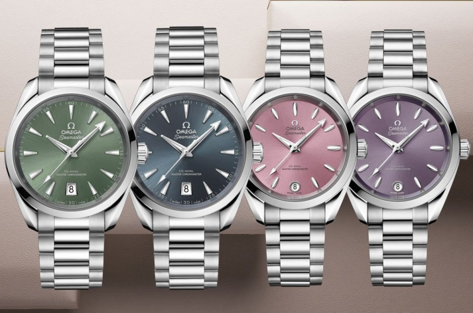 歐米茄海馬Aqua Terra「春系繽紛色彩」多色面盤齊發展現新魅力